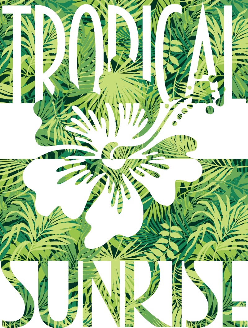 从库存矢量T恤印花设计6522