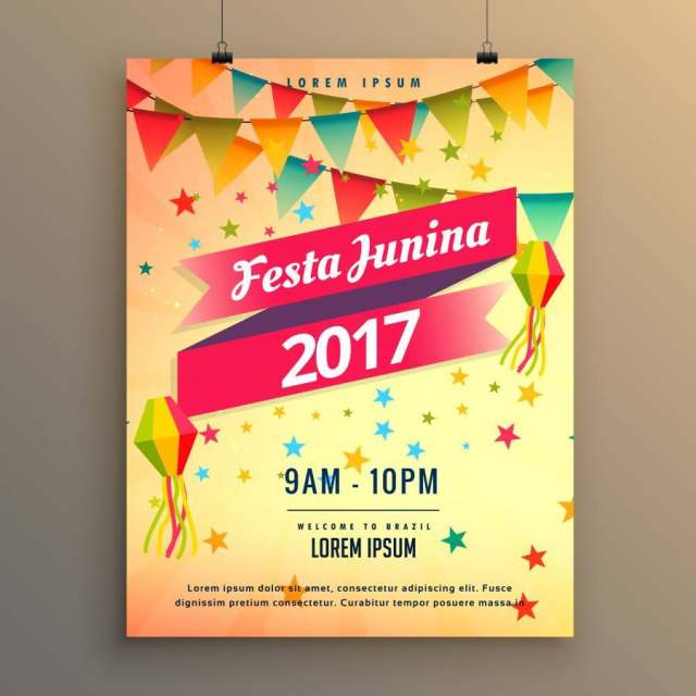 节日junina聚会庆祝海报设计与装饰ele 节日junina聚会庆祝海报设计与装饰ele