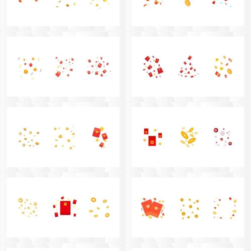 漂浮元素PPT素材合集4