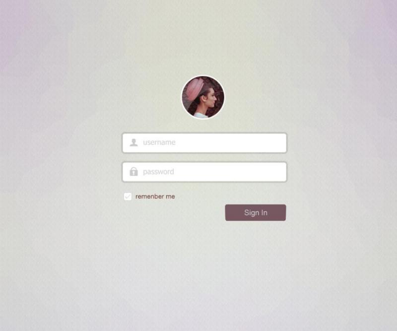 复古登录页面psd