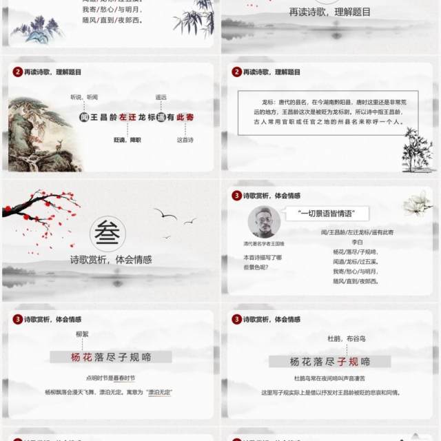 部编版七年级语文上册闻王昌龄左迁龙标遥有此寄课件PPT模板 部编版七年级语文上册闻王昌龄左迁龙标遥有此寄课件PPT模板