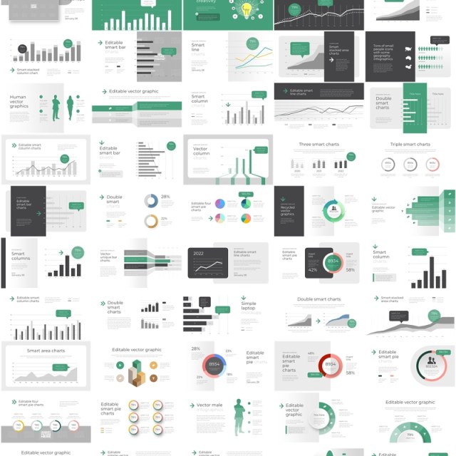 275页多功能多用途商务信息图PPT模板可插图Evo PowerPoint