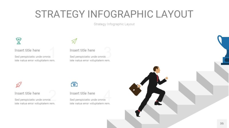四色战略计划统筹PPT信息图35