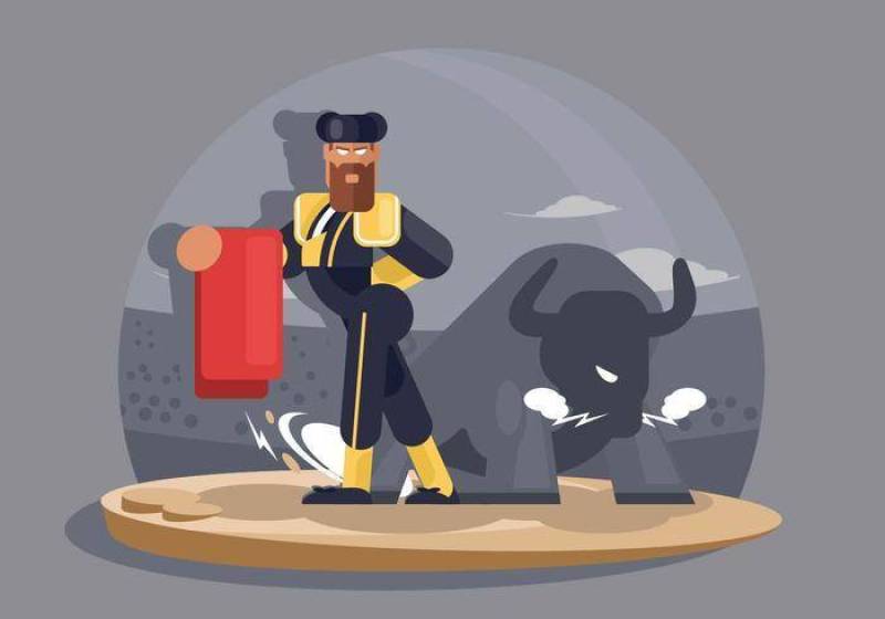 公牛战斗机例证