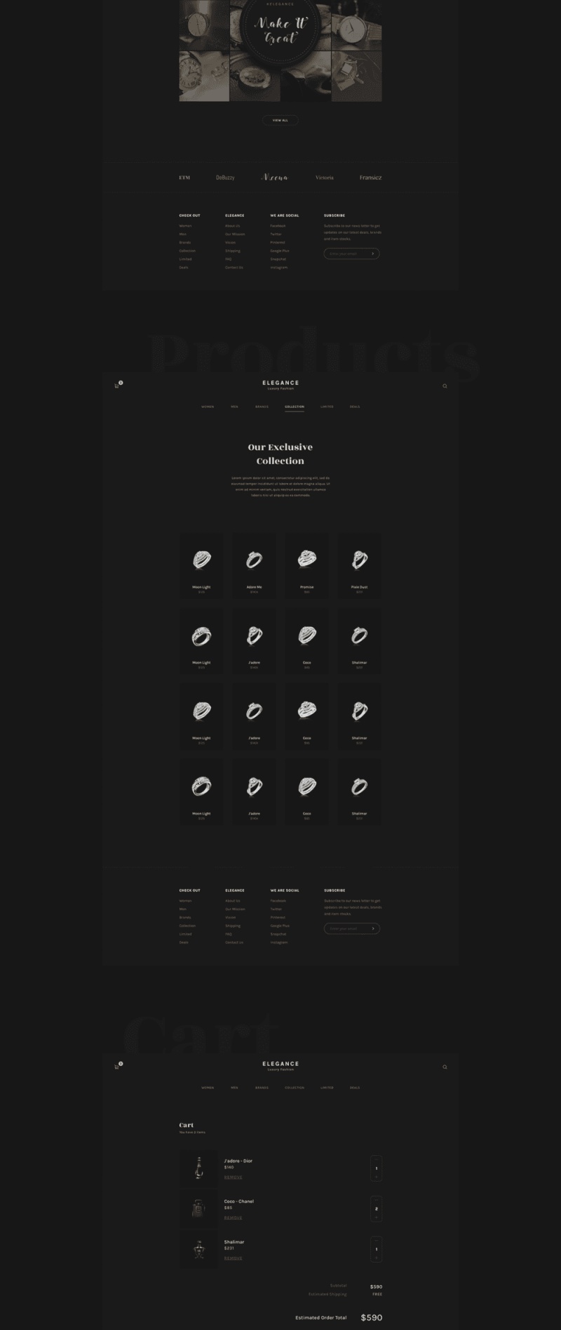 豪华时尚网络和应用程序UI工具包，优雅时尚用户界面工具包