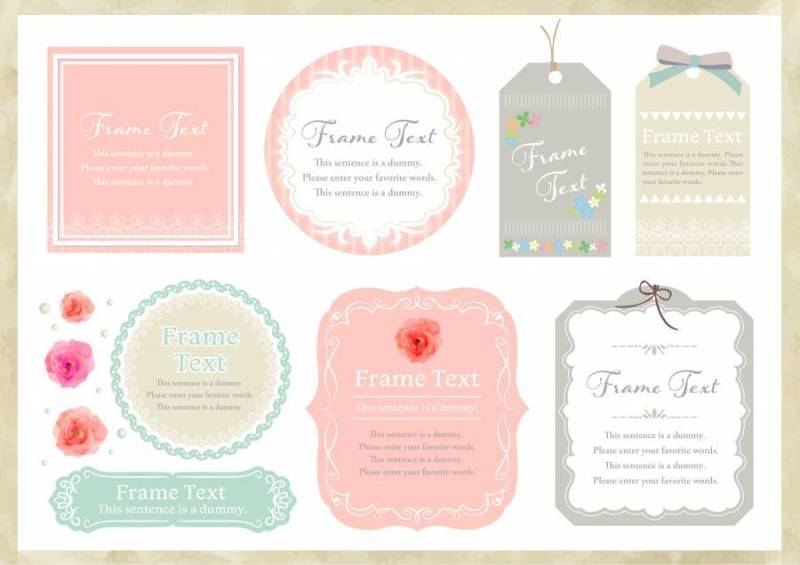 少女素材029标签集