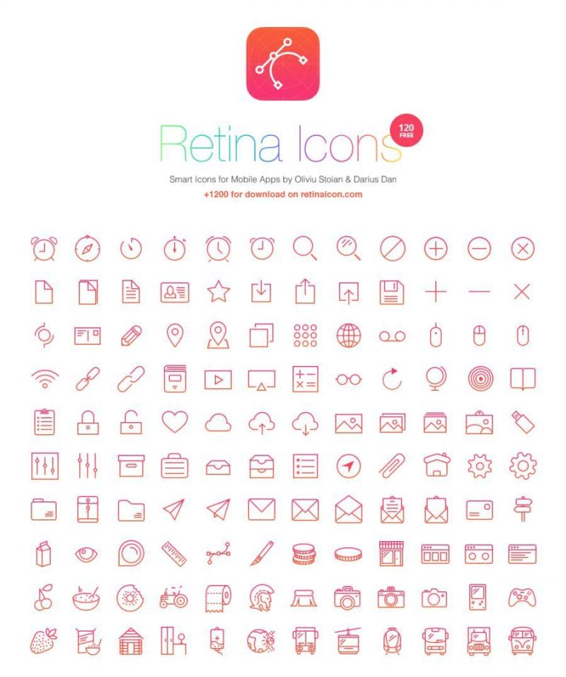 细线条精致常用icon图标