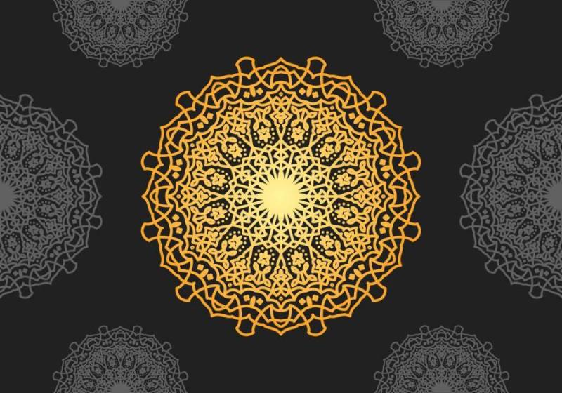 杰出的万花筒图案矢量