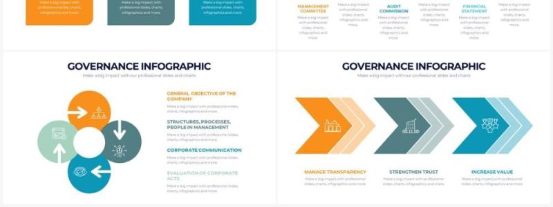 彩色系公司结构管理并列关系PPT信息图素材Governance Powerpoint Infographics