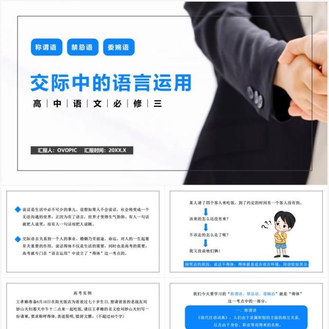 部编版高中语文必修三交际中的语言运用课件PPT模板 部编版高中语文必修三交际中的语言运用课件PPT模板