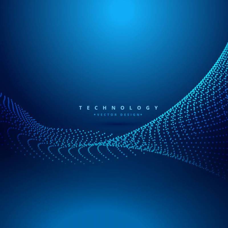 抽象的点网格波技术背景矢量设计错觉