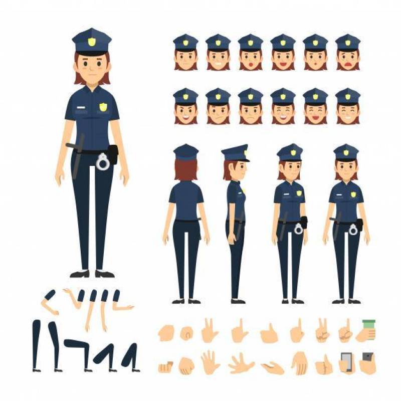警察女人字符集