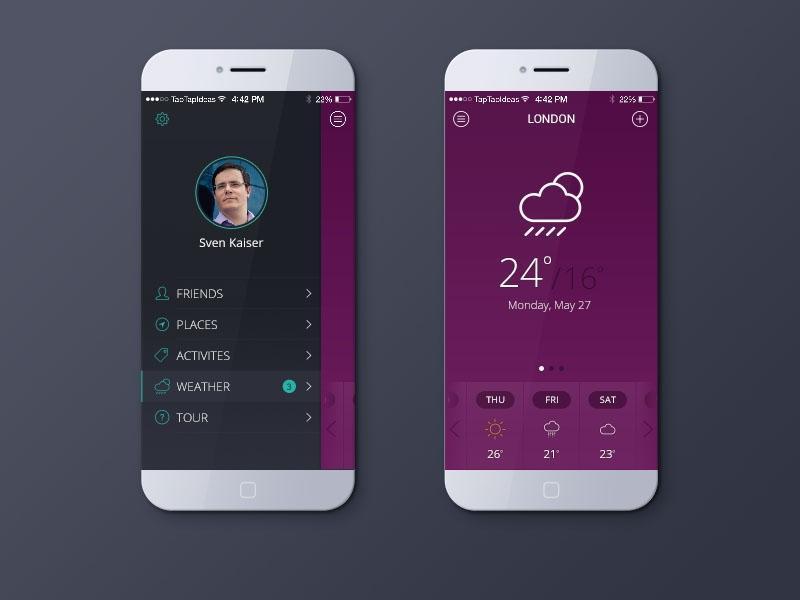 iOS7天气应用