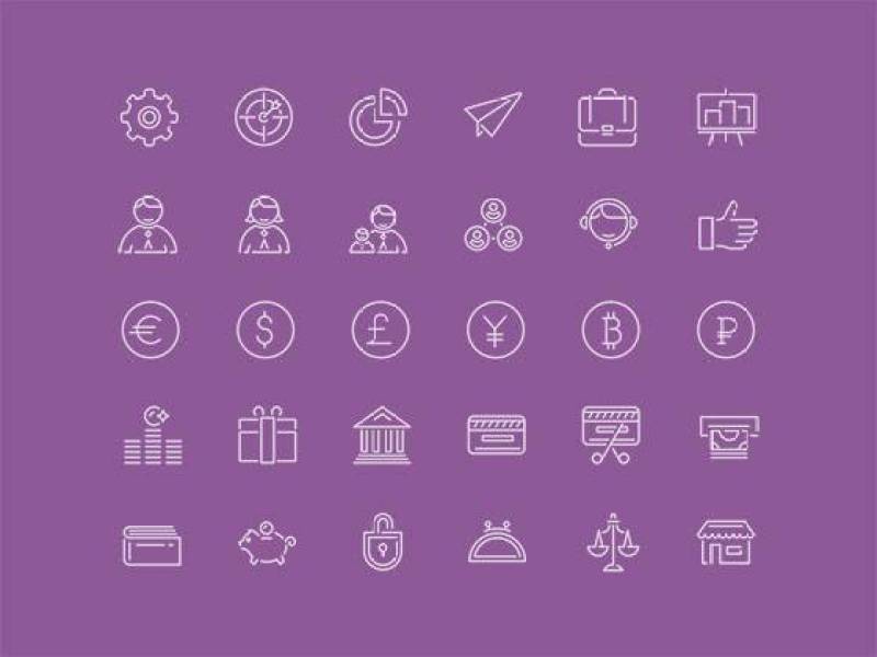 100 Line Icons