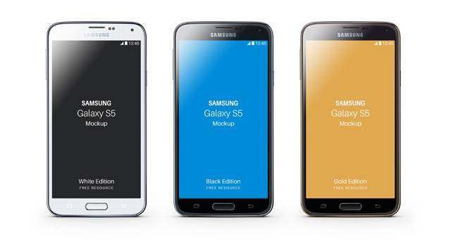 三星Galaxy S5 Psd Mockup