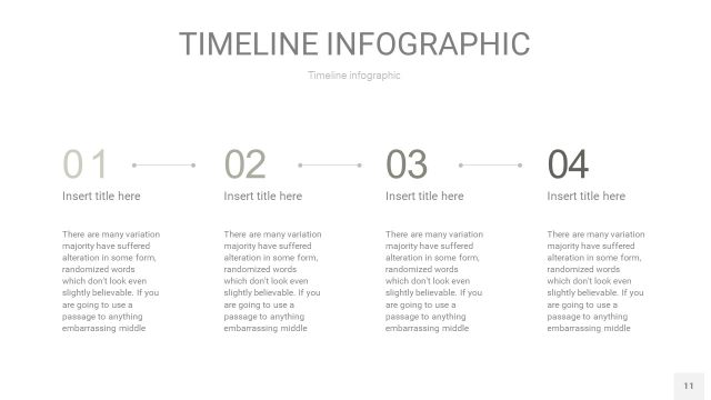 灰色时间轴PPT信息图11