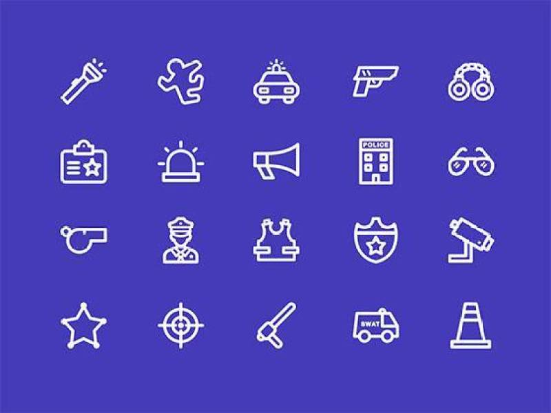 警察图标集