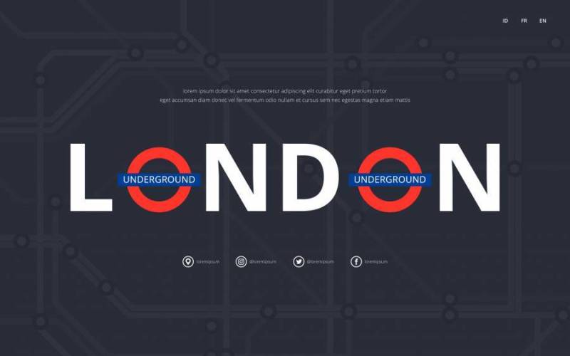 地铁伦敦交通运动。地铁。地铁公共交通运动。