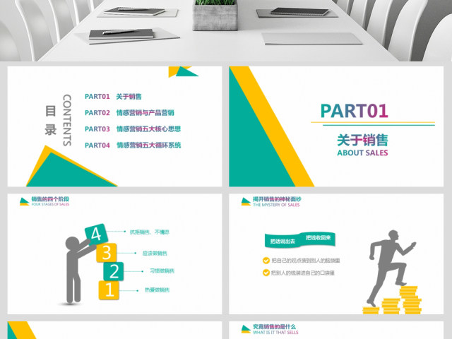 简约企业团队管理情感式营销销售PPT模板 简约企业团队管理情感式营销销售PPT模板