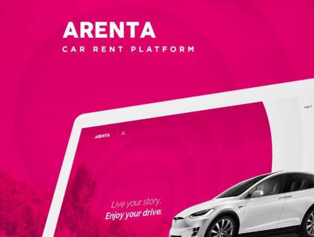 Arenta租车清洁和现代设计的草图模板租赁汽车预订网页模板(含sketch源文件) Arenta租车清洁和现代设计的草图模板租赁汽车预订网页模板(含sketch源文件)
