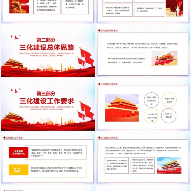 基础党建三化建设应知应会动态PPT模板