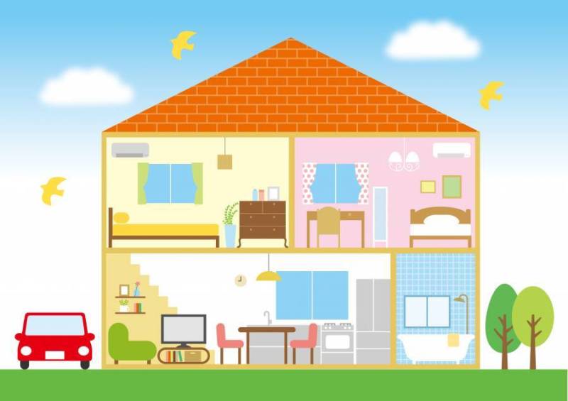 房子横断面图像