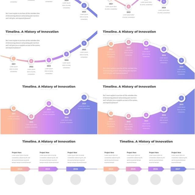 创新时间轴时间线PPT模板Timeline. A History of Innovation4