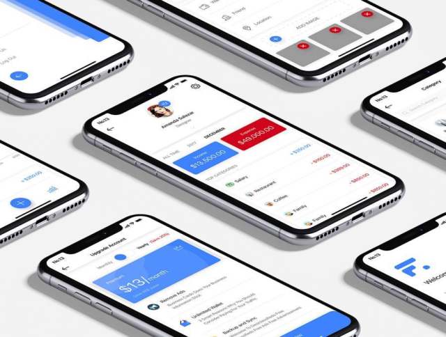 用于Sketch,PSD和XD的财务管理iOS应用程序,Finey UI工具包 用于Sketch,PSD和XD的财务管理iOS应用程序,Finey UI工具包