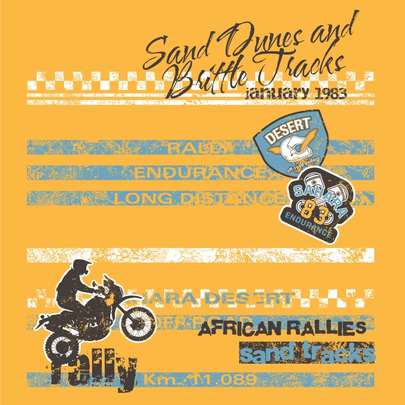 从库存矢量T恤印花设计6514