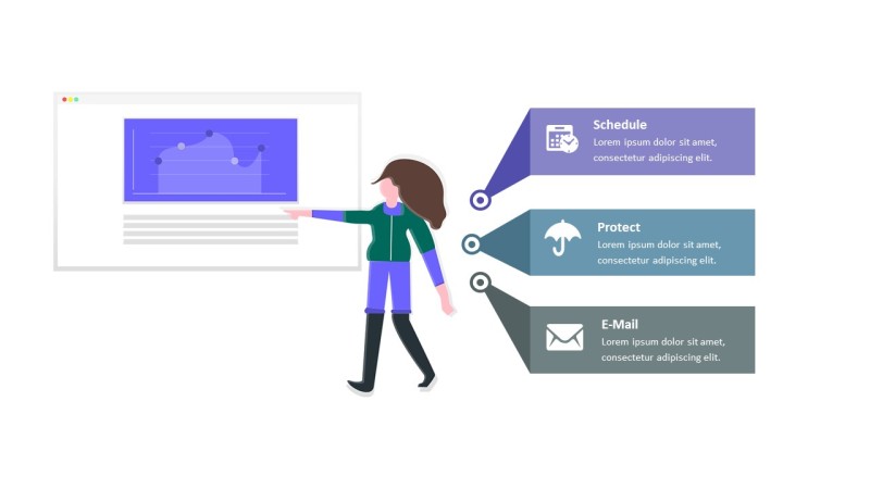 紫色销售支付场景PPT信息可视化图表6
