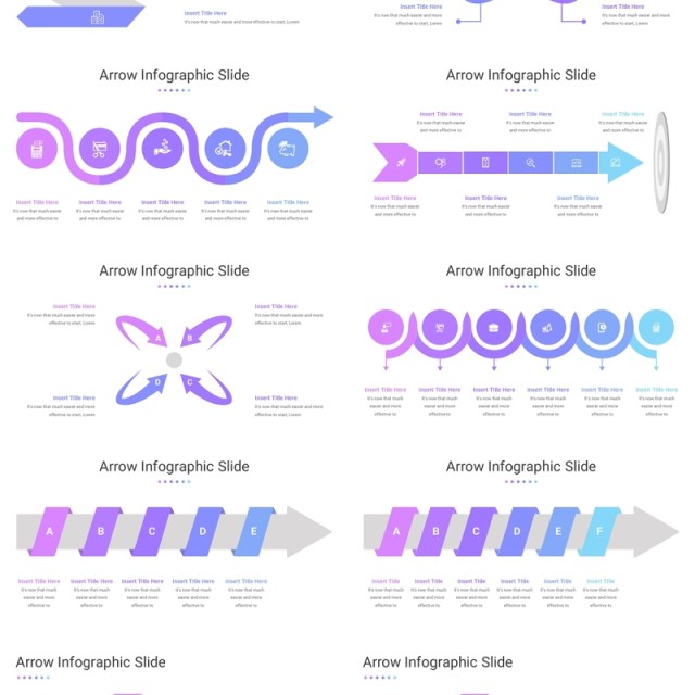 箭头信息图PPT模板Arrow Infographic Template