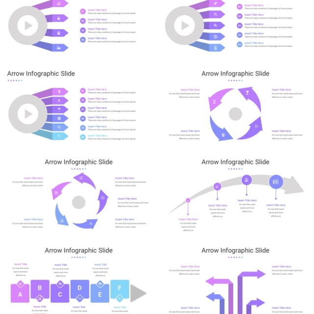 箭头信息图PPT模板Arrow Infographic Template