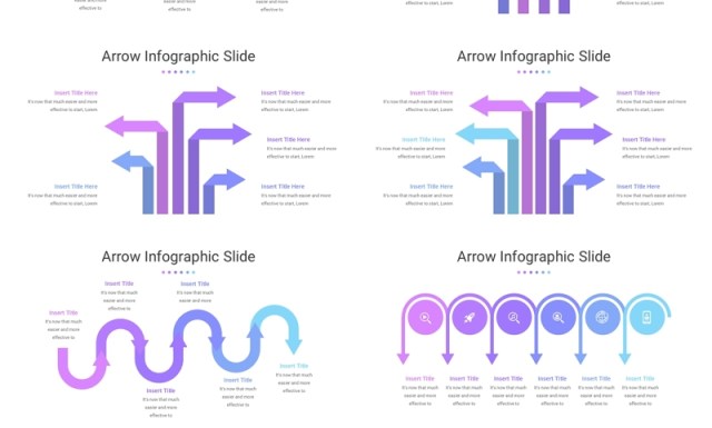 箭头信息图PPT模板Arrow Infographic Template