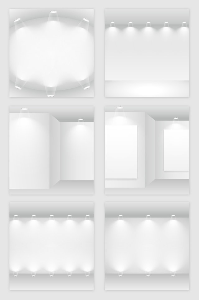 白色的空房子灯光模型矢量素材 白色的空房子灯光模型矢量素材