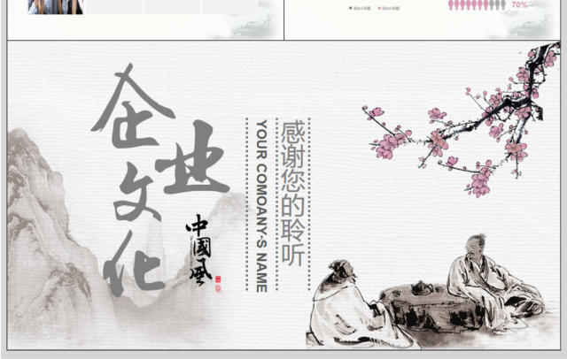 中国风企业文化宣传PPT模板 中国风企业文化宣传PPT模板
