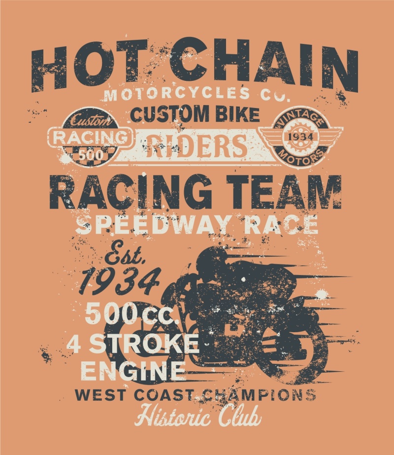 从库存矢量T恤印花设计6504