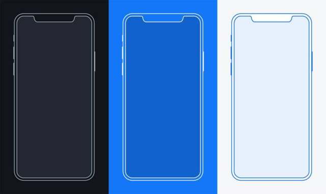 iPhone X 线框图