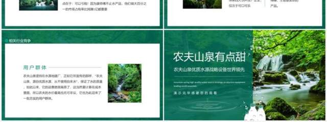 农夫山泉有点甜优质水源战略设备世界领先动态PPT模板 农夫山泉有点甜优质水源战略设备世界领先动态PPT模板