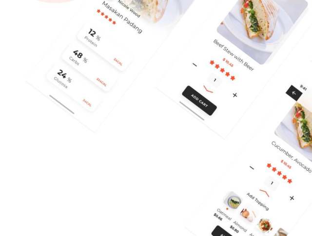 高级移动食品交付UI套件完整流程。,Bakar UI套件 高级移动食品交付UI套件完整流程。,Bakar UI套件