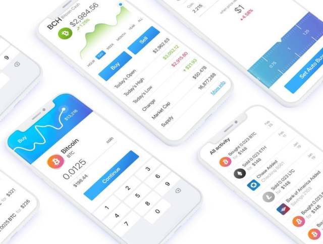 Cryptocurrency iOS UI Kit专为Sketch。，CryptoKit设计