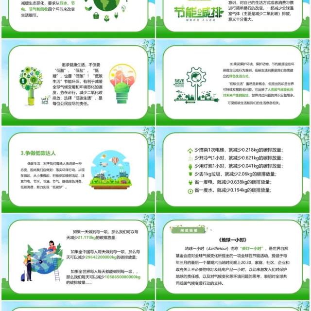 部编版八年级语文下册倡导低碳生活课件PPT模板 部编版八年级语文下册倡导低碳生活课件PPT模板