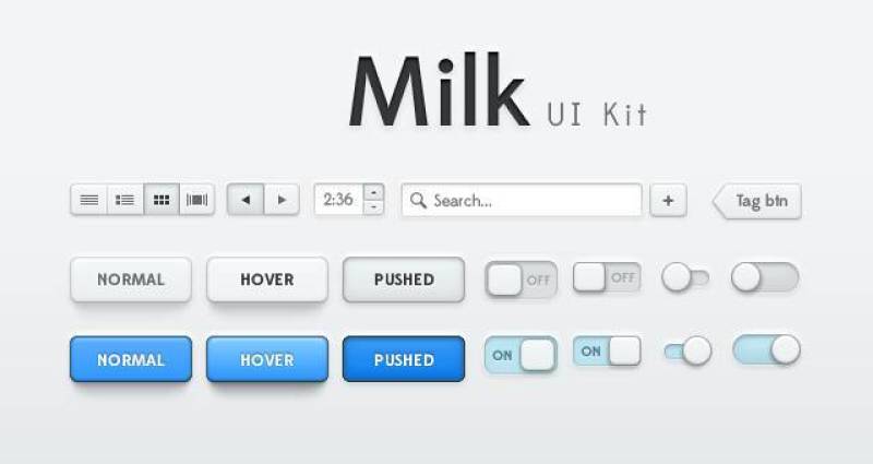 Milk Psd Web UI工具包