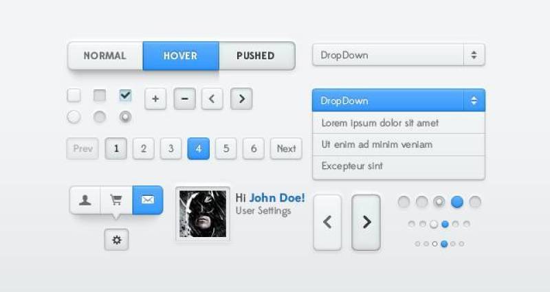Milk Psd Web UI工具包