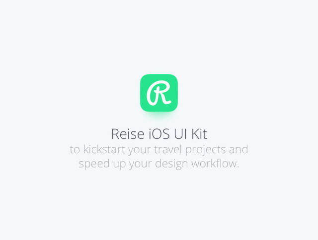 高品质的36屏幕包，以启动您的旅游项目，Reise iOS UI Kit