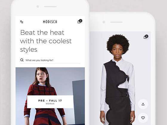 Modisch 商店应用界面