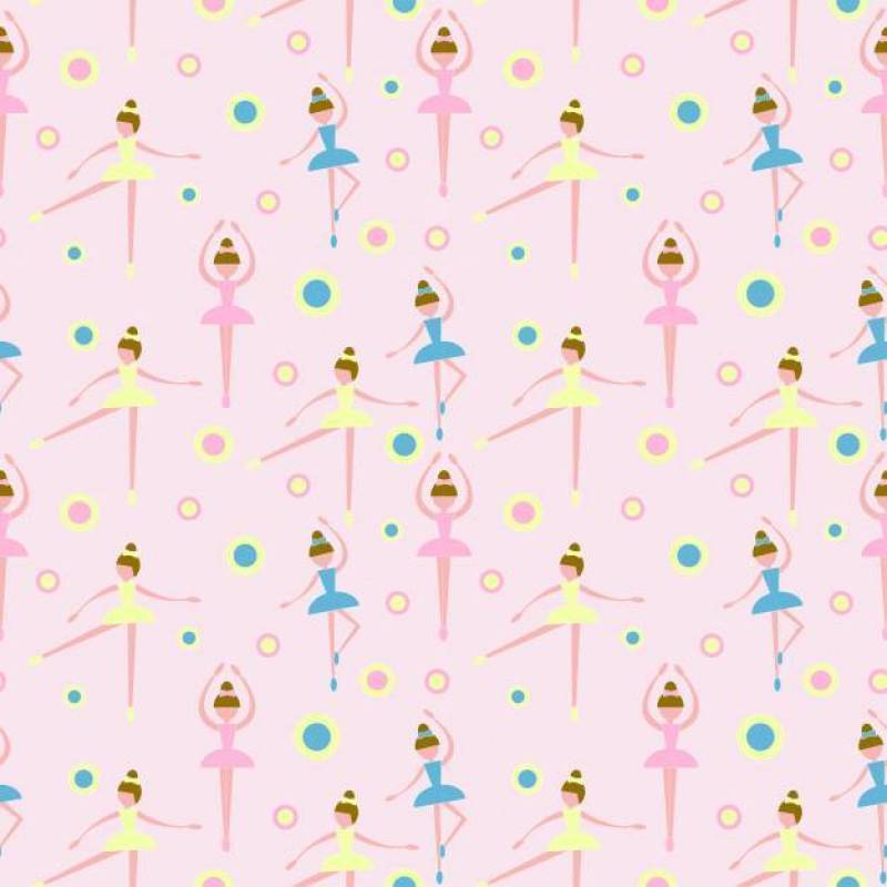 芭蕾舞者女孩的无缝模式