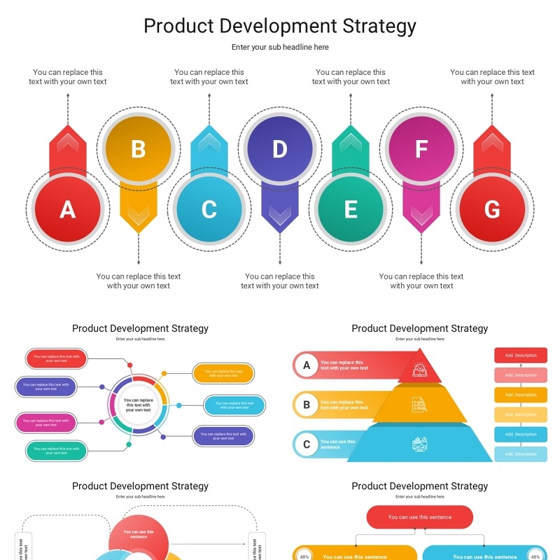 产品开发战略信息图PPT模板Product Development Strategy