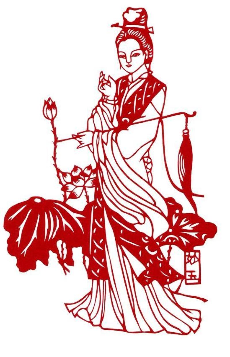 金陵十二钗剪纸&nbsp;妙玉