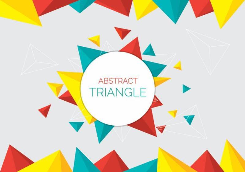抽象三角背景