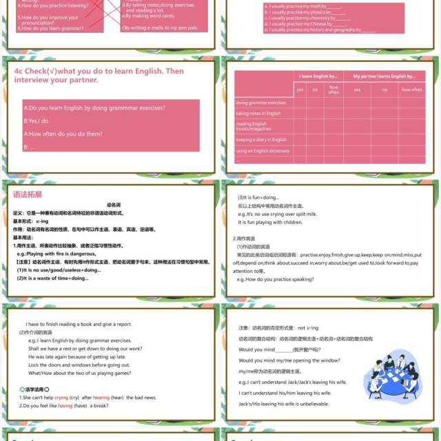 部编版九年级英语上册How can we become good learners第三课时PPT模板 部编版九年级英语上册How can we become good learners第三课时PPT模板